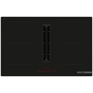 Bosch 80cm Series 6 Induction Cooktop with Downdraft Ventilation Black
