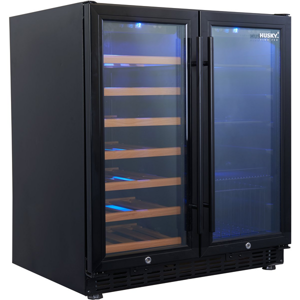 Husky dual zone wine cooler clearance