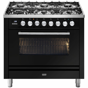 ILVE Professional Plus 90cm Freestanding Dual Fuel Oven/Stove with Milano Knobs
