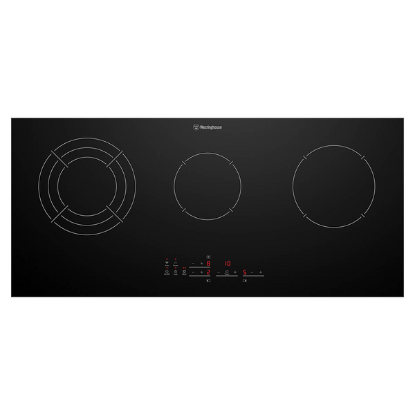 Westinghouse 90cm 3 Zone Ceramic Cooktop with Hob2Hood WHC933BE