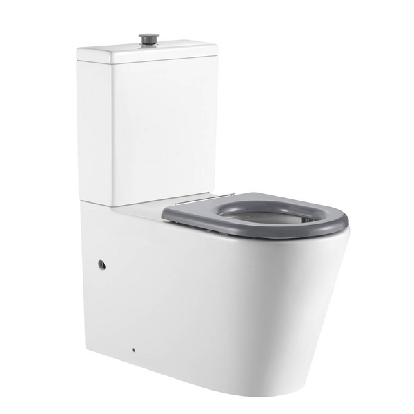 Oliveri Vienna Care Toilet Suite with Grey Seat and Buttons VI201C-G