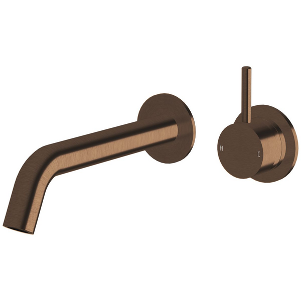 Sussex Taps Virgo Wall Basin or Bath Mixer Outlet System 200mm LUXPVD Brushed Rare Bronze VGWBBMOS20001-72