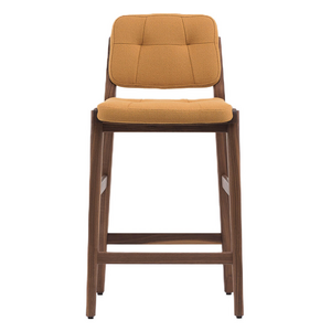 De La Espada Capo Bar Stool - Danish Oiled Walnut and Vidar 472 Upholstery 780P-DOWVIDA472