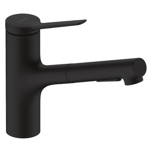 Hansgrohe Zesis M33 150 2jet Pull Out Sink Mixer Tap - Matte Black