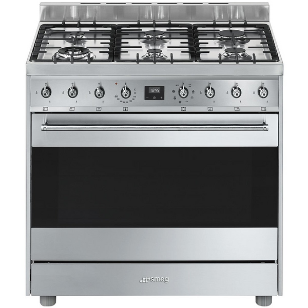 Smeg 90cm Dolce & Gabbana Divina Cucina Freestanding Dual Fuel Oven/Stove  TRA90DGC9 | Winning Appliances