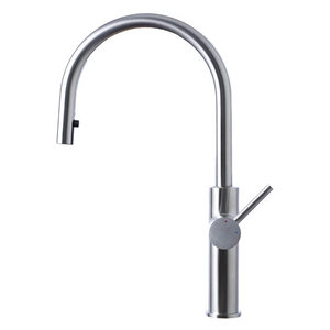 Titan Essentials Lite Gooseneck Pull Out Kitchen Mixer Tap - Stainless Steel