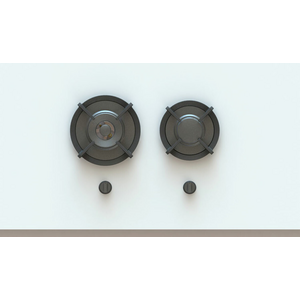 Pitt Baula 2 Burner Natural Gas Cooktop Black Brass