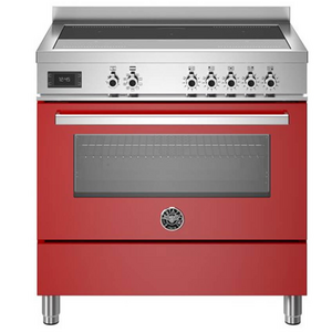 Bertazzoni 90cm Professional Red Induction Freestanding Oven