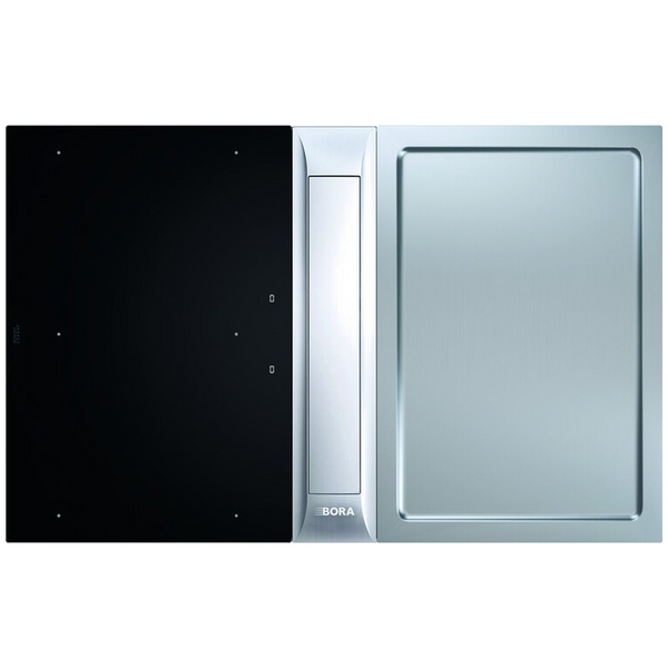 Bora Professional 3.0 Surface Matte Induction and Stainless Steel Tepan Cooktop with Integrated Extractor PKAS3FITR