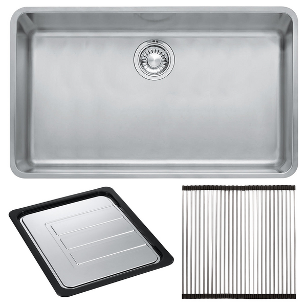 Franke Kubus Single Bowl Undermount Sink with Accessories KBX110-70OF