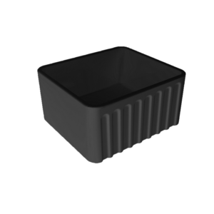 Turner Hastings Novi 50 x 46 Fine Fireclay Single Bowl Butler Sink Matte Black