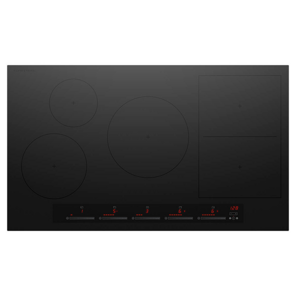 Fisher & Paykel Series 7 90cm 5 Zone SmartZone Induction Cooktop Black CI804ZDTB5 CI905ZDTB5