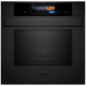 Siemens iQ700 60cm Pyrolytic Oven with pulseSteam and Microwave Matte Black HN978GQM1