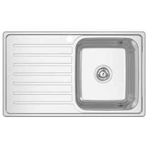 Abey EC Single Right Bowl Sink with Drainer