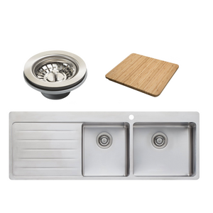 Oliveri Sonetto 1 and 3/4 Bowl Left Hand Drainer Topmount Sink