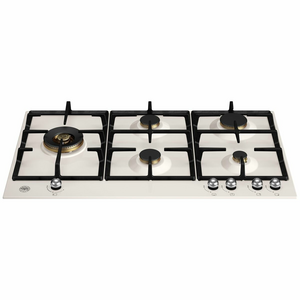 Bertazzoni 90cm Heritage Series Natural Gas Cooktop with Lateral Dual Wok