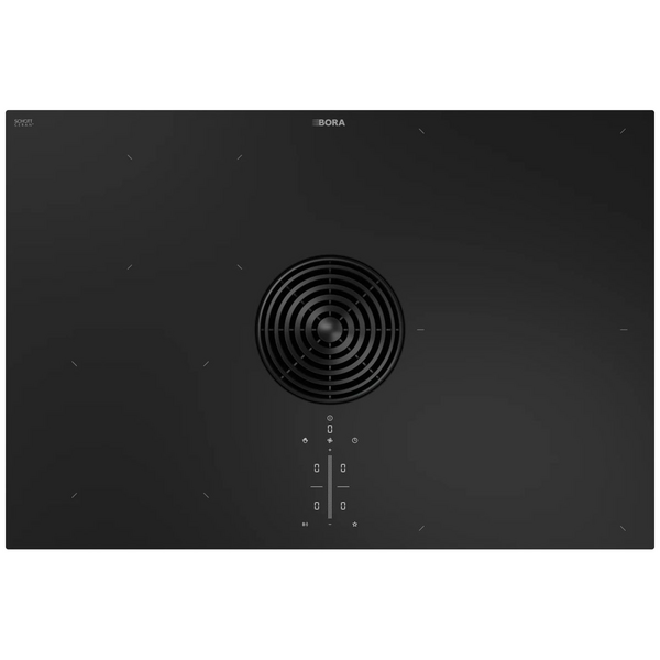 Bora M Pure Series 2 76cm Induction Cooktop with Integrated Extractor Recirculating Glossy Black PURMU2