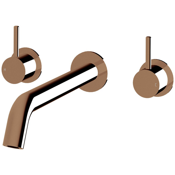 Sussex Taps Virgo Wall Basin or Bath Set 250mm LUXPVD Silk Rose Gold VGWBBS25001-65