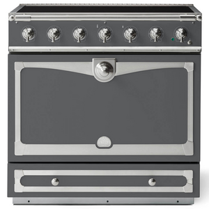 La Cornue Albertine 90cm Induction Freestanding Oven Graphite with Brushed Nickel