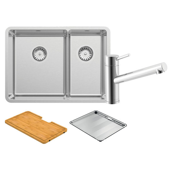 Abey Lucia 1 and 1/3 Bowl Sink Pack LUA190T | Winning Appliances