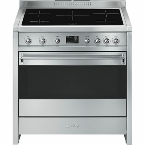 Smeg 90cm Classic Stainless Steel Pyrolytic Freestanding Oven