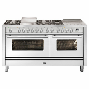ILVE Professional Plus 150cm Freestanding Dual Fuel Oven/Stove with Teppanyaki Plate
