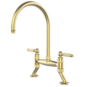 Turner Hastings Novanta Bridge Sink Mixer Brushed Brass NV506BM-BB