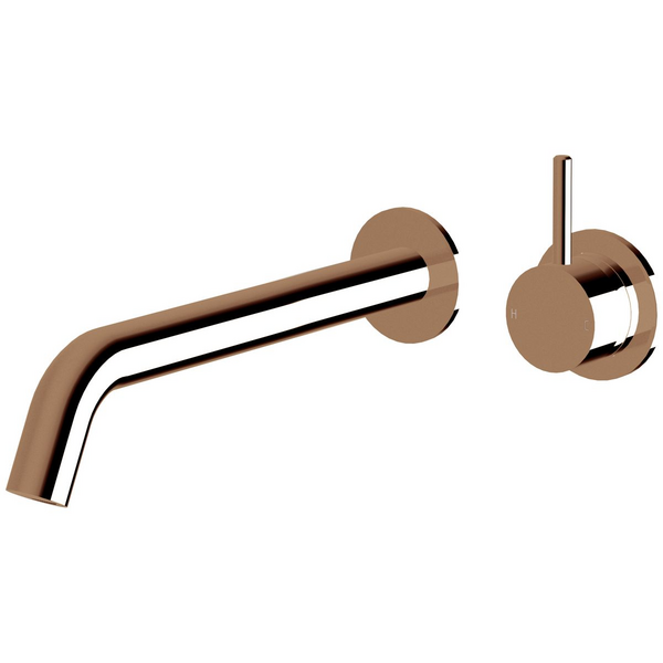 Sussex Taps Virgo Wall Basin or Bath Mixer Outlet System 250mm LUXPVD Silk Rose Gold VGWBBMOS25001-65