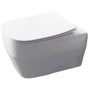 Studio Bagno Synthesis Eco Rimless Wall Hung Toilet Pan - Gloss White SYN003