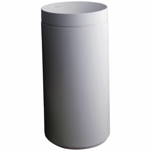 Omvivo Mono Basin With Pedestal Matte White MPANDMVSA