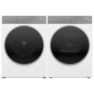 Fisher & Paykel Series 5 9kg Contemporary Front Load Washer & 8kg Heat Pump Dryer Laundry Package White WH9060P5DH8060P5