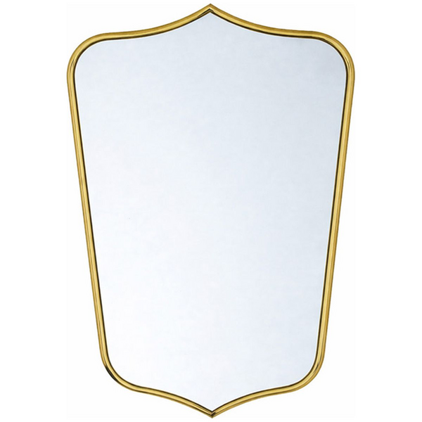 Turner Hastings Mayer 80x50 Shield Bathroom Mirror Brushed Brass MA410MR-BB