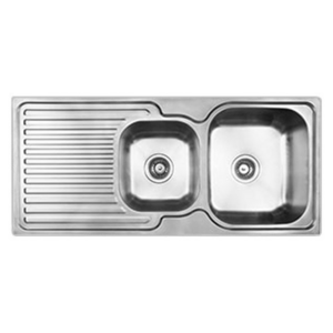Abey Entry 1 and 3/4 Bowl Left Hand Drainer Sink