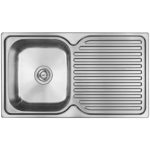 Abey Entry Single Bowl Right Hand Drainer Sink EN100L