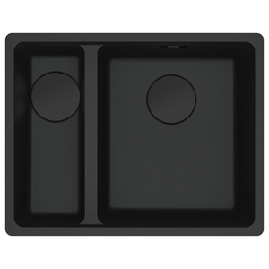 Franke Maris 340/150mm 1 and 1/2 Bowl Left Topmount Sink with Extension Drainer Matte Black