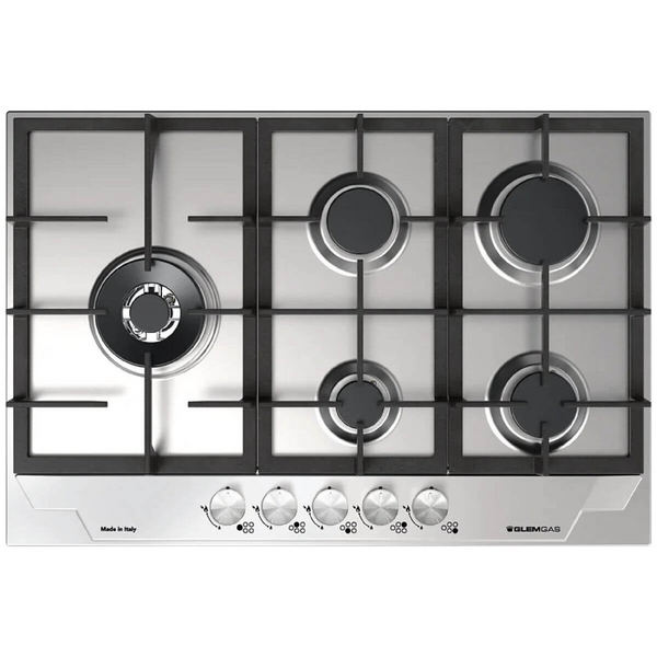 Glem Gas 75cm Stainless Steel Natural Gas Cooktop GTD75AU