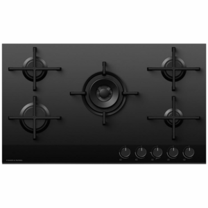 Fisher & Paykel Series 9 90cm LPG Gas Cooktop Black Glass