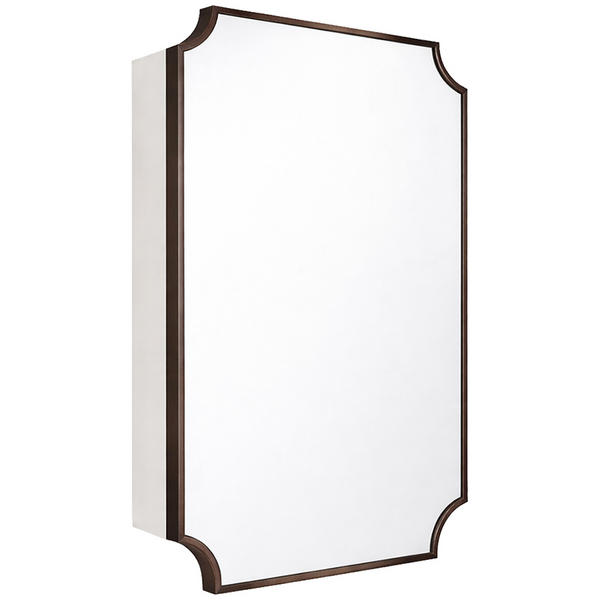 Turner Hastings Claremont 80x50 Bathroom Mirror Shaving Cabinet English Bronze CL406SC-EB