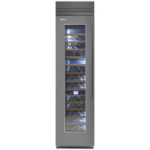 Fhiaba 60cm X-PRO Dual Zone Wine Cellar Left Hinge Satin Steel