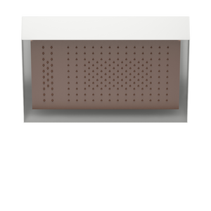 Fantini Acquafit Multi-Function Ceiling Shower with Frame & Dream Light - Matte Copper PVD 79P9K021