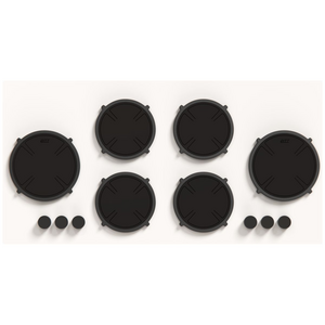 Pitt Foessa Series- 6 Burner Induction Cooktop Black FOESSA6BTF-I