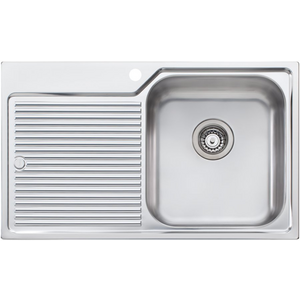 Oliveri Nu-Petite Single Bowl Left Hand Drainer Topmount Sink