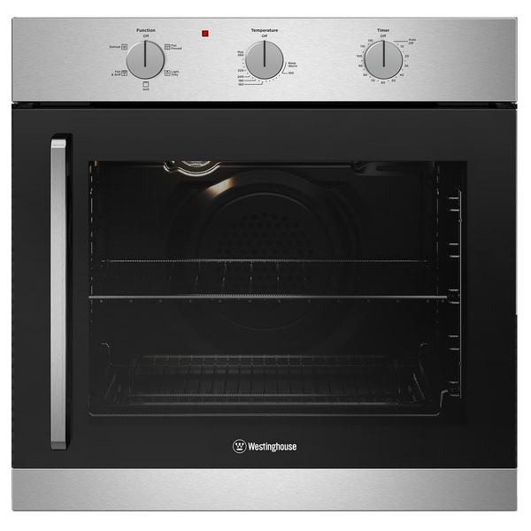 Westinghouse 60cm White Natural Gas Built In Oven with Integrated