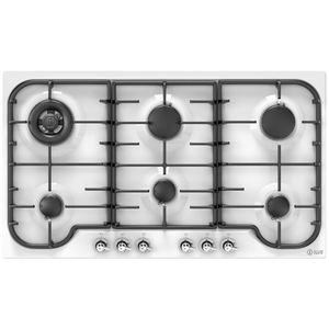 ILVE Nostalgie 86cm Gas Cooktop White and Chrome