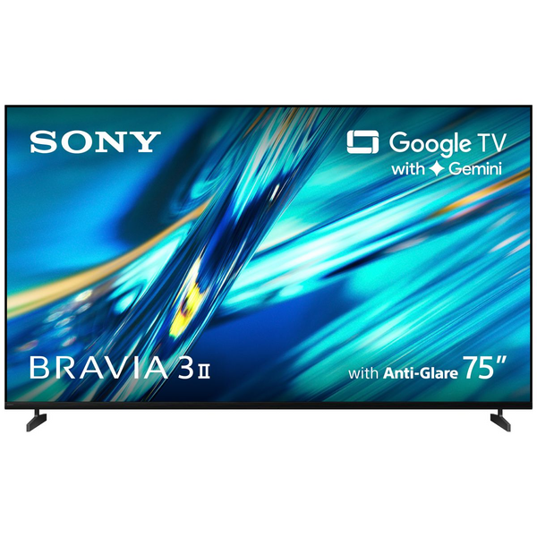 Sony 75 Inch Bravia 3 II 4K HDR AI Google TV with Gemini and Anti-Glare Screen [2026] K75XR30M2
