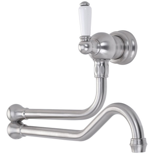 Shaws by Perrin & Rowe Wall Mounted Pot Filler - Pewter