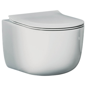 Studio Bagno Futura Wall Hung Toilet Pan - Gloss White FUT003