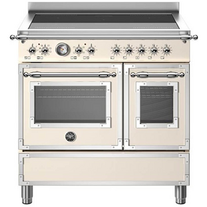 Bertazzoni 90cm Heritage Induction Cream Freestanding Double Oven