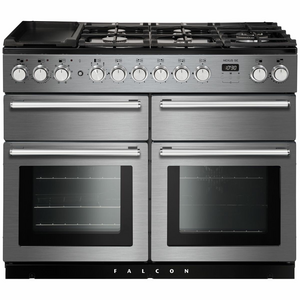Falcon 110cm Nexus SE Freestanding Dual Fuel Oven/Stove Stainless Steeal and Chrome