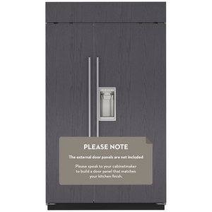 Sub-Zero Classic 879L Integrated Side By Side Fridge with External Ice and Water Dispenser